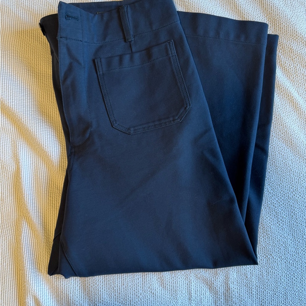 Maeve Colette Wide Leg Navy Pants
